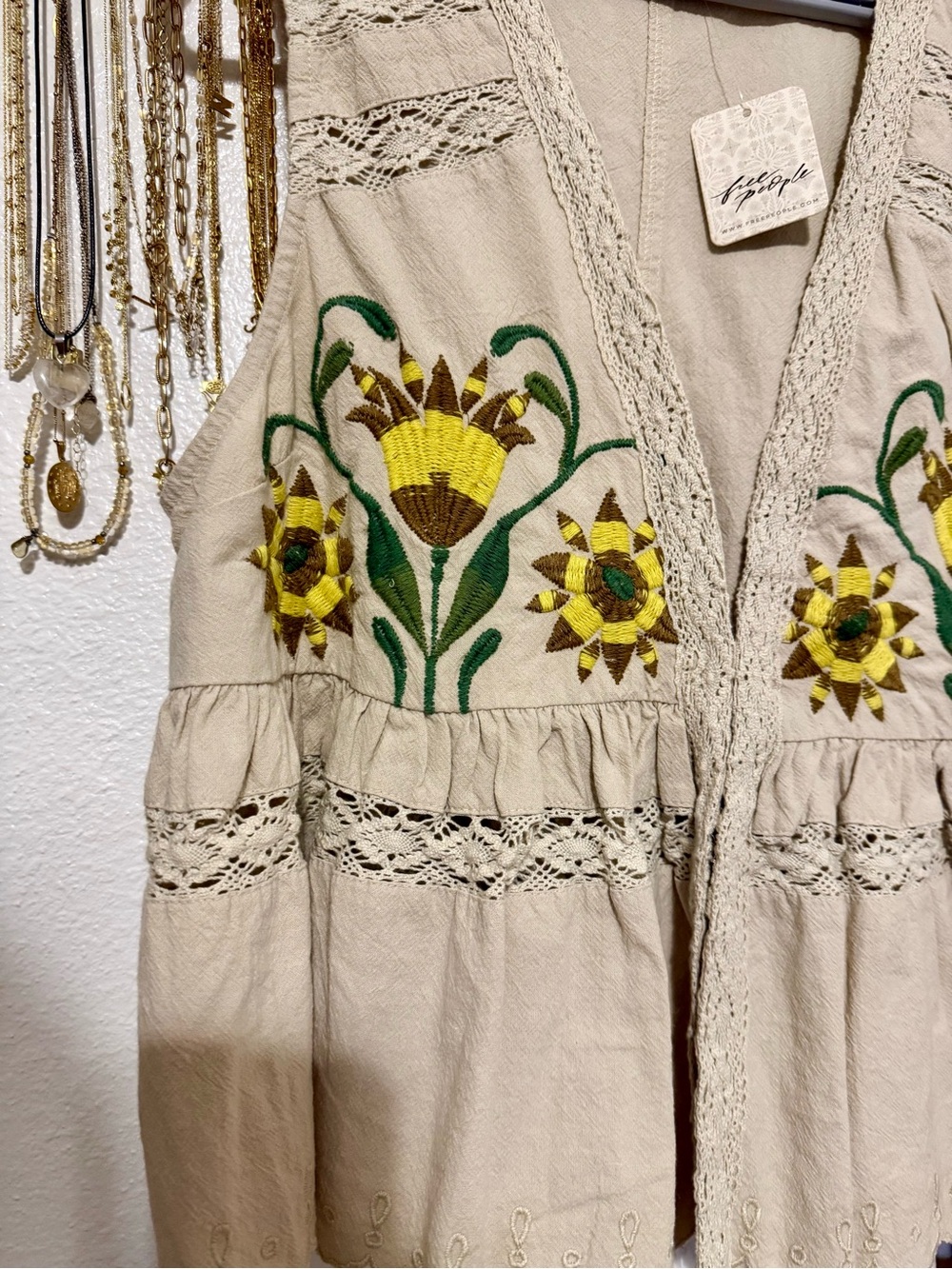 Free People Embroidered Top - Picture 2 of 4